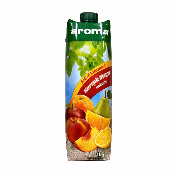 Aroma Nektar Karışık Meyve Suyu 1L 12 Adet