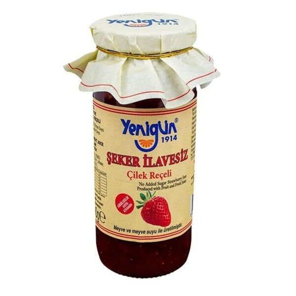 Yenigün Şeker İlavesiz Çilek Reçeli 290 gr