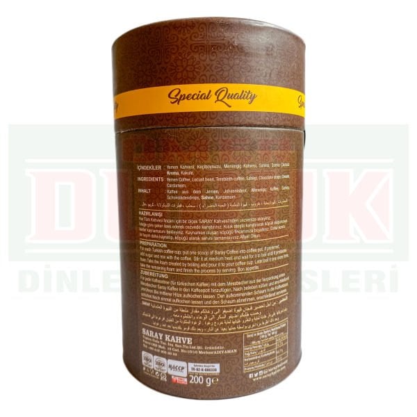 Saray Kahve Kakuleli Osmanlı Kahvesi 200g