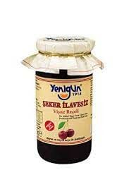 Yenigün Şeker İlavesiz Vişne Reçeli 290 gr