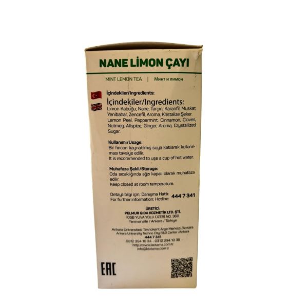 Bıotama Nane Limon Çayı 170g