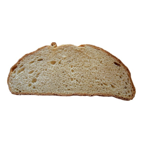 2000 GRAM EKŞİ MAYALI BEYAZ YUVARLAK MEŞE ODUN EKMEĞİ Dilimli