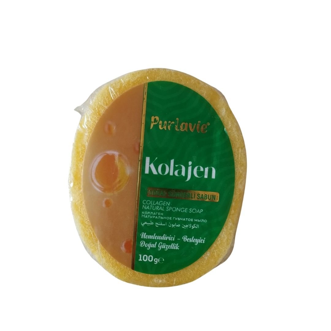 Purlavie Doğal Süngerli Sabun Kolajen 100g
