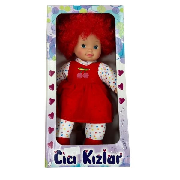 Halley Cici Kızlar Oyuncak Bebek KIRMIZI