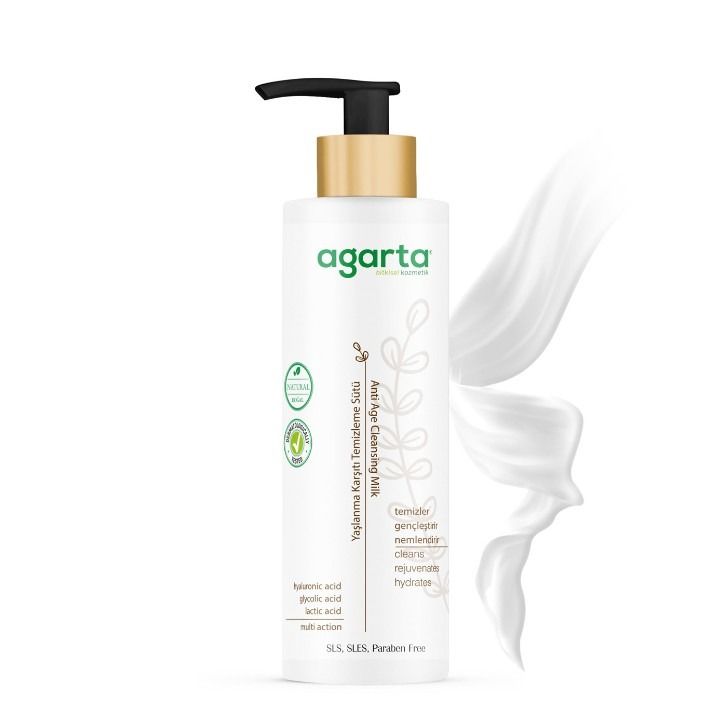 AGARTA YAŞLANMA KARŞITI TEMİZLEME SÜTÜ 225 ML