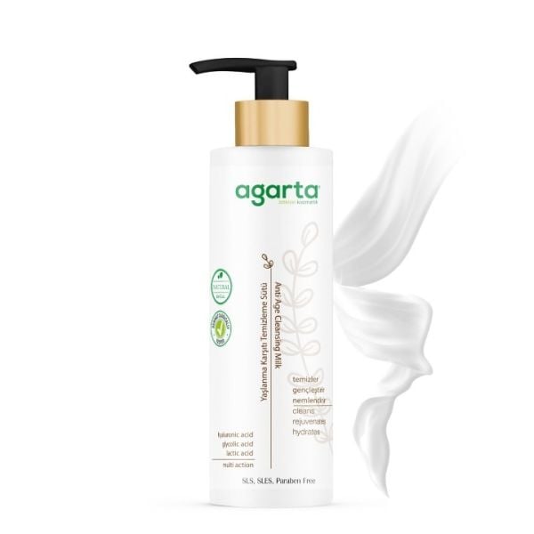 AGARTA YAŞLANMA KARŞITI TEMİZLEME SÜTÜ 225 ML