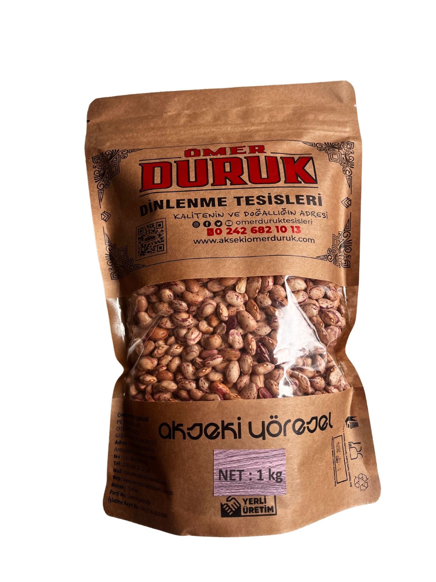 AKSEKİ ÖMER DURUK BARBUNYA 1 KG KRAFT