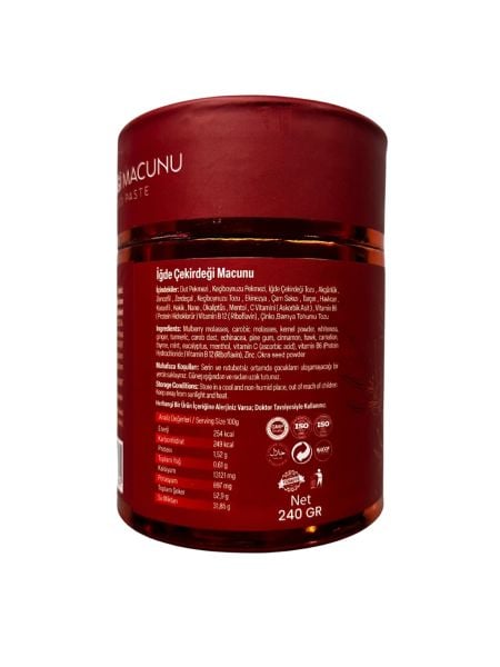 ALFTAMİN İĞDE ÇEKİRDEĞİ MACUNU 240G