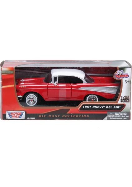 Vardem Oyuncak Araba 1957 Chevy Bel Air KIRMIZI