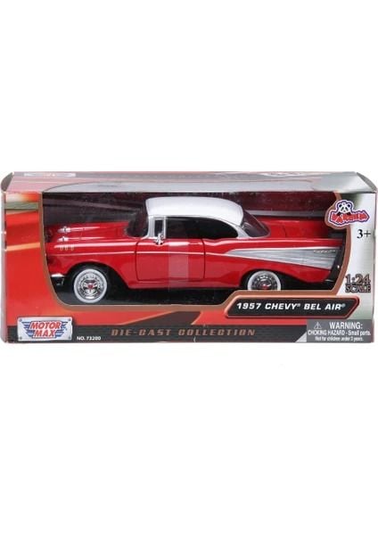 Vardem Oyuncak Araba 1957 Chevy Bel Air KIRMIZI