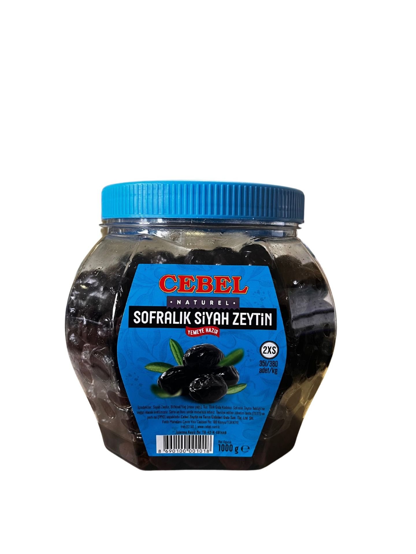 (CEBEL) SOFRALIK SİYAH ZEYTİN 1000G 2XS