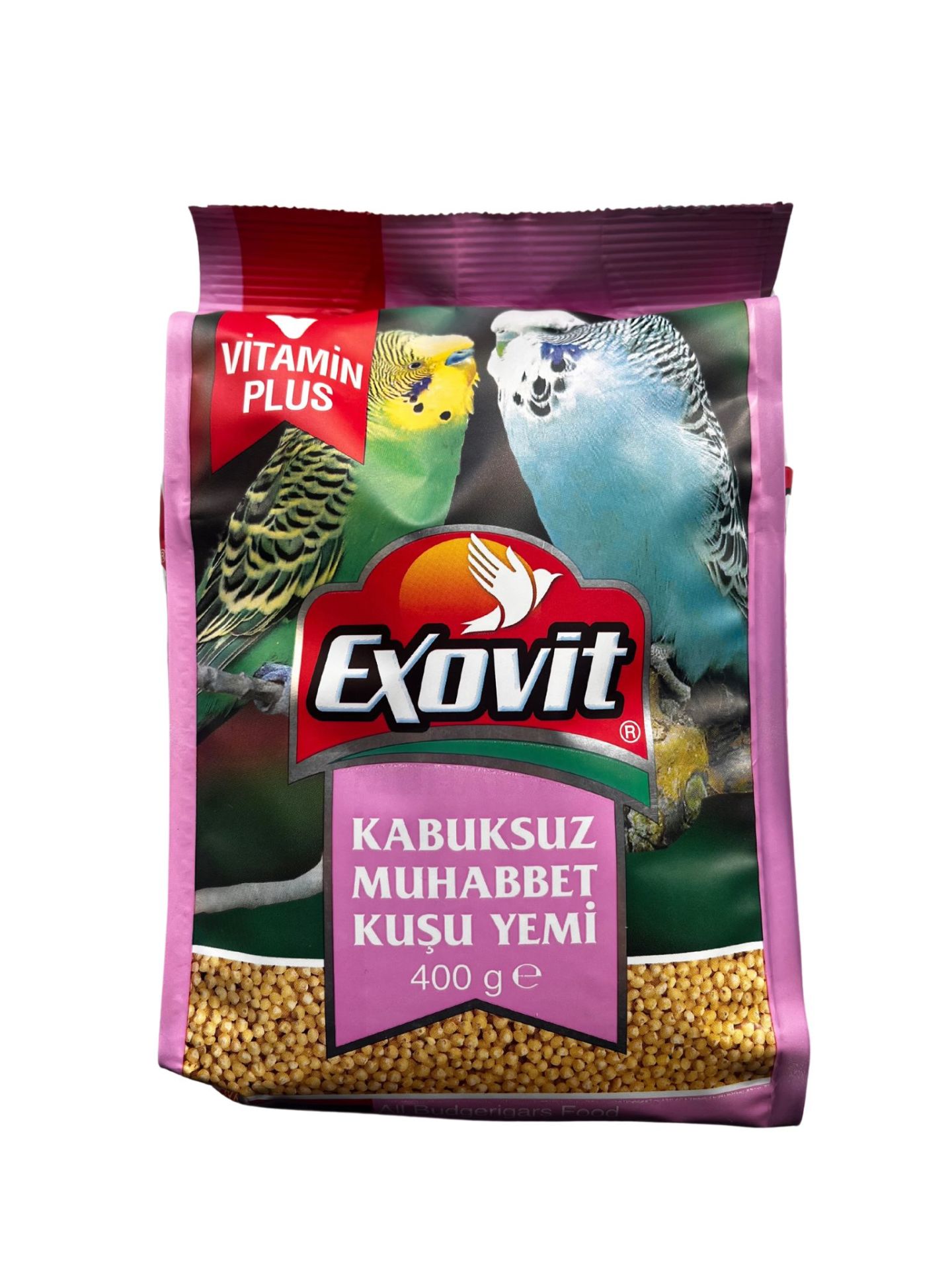EXOVİT MUHABBET KUŞU YEMİ 400GR KABUKSUZ