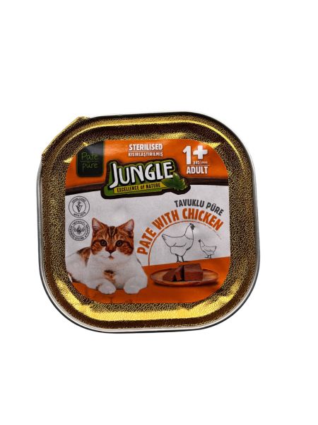 JUNGLE KISIR KEDİ TAVUKLU PÜRE 100G