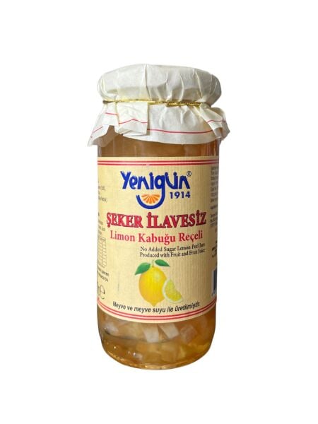 YENİGÜN ŞEKER İLAVESİZ LİMON KABUĞU REÇELİ 290 G