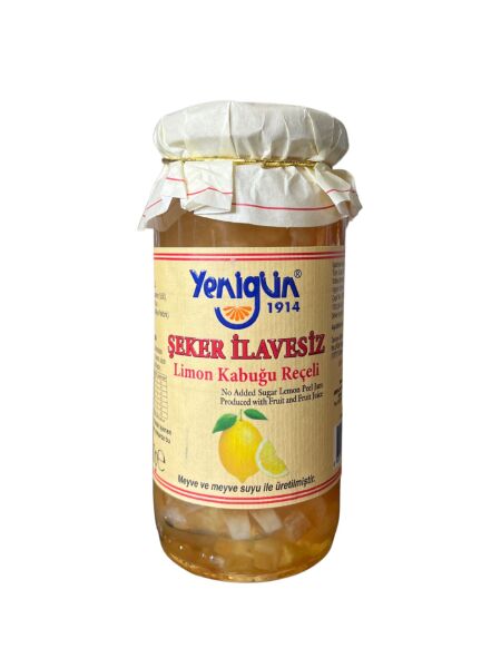 YENİGÜN ŞEKER İLAVESİZ LİMON KABUĞU REÇELİ 290 G