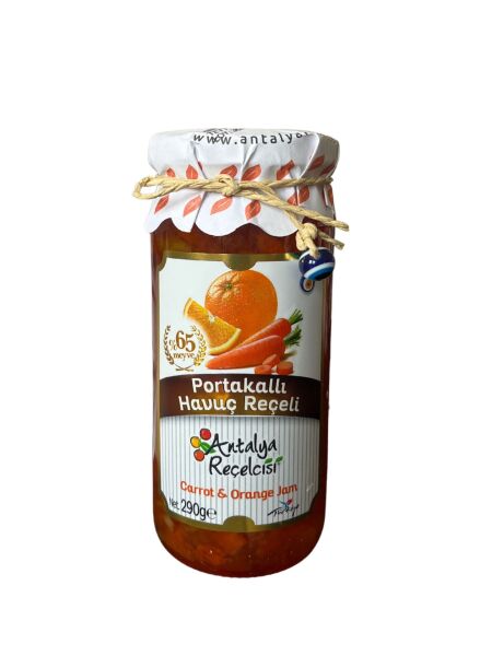 ANTALYA REÇELCİSİ PORTAKALLI HAVUÇ REÇELİ 290 G
