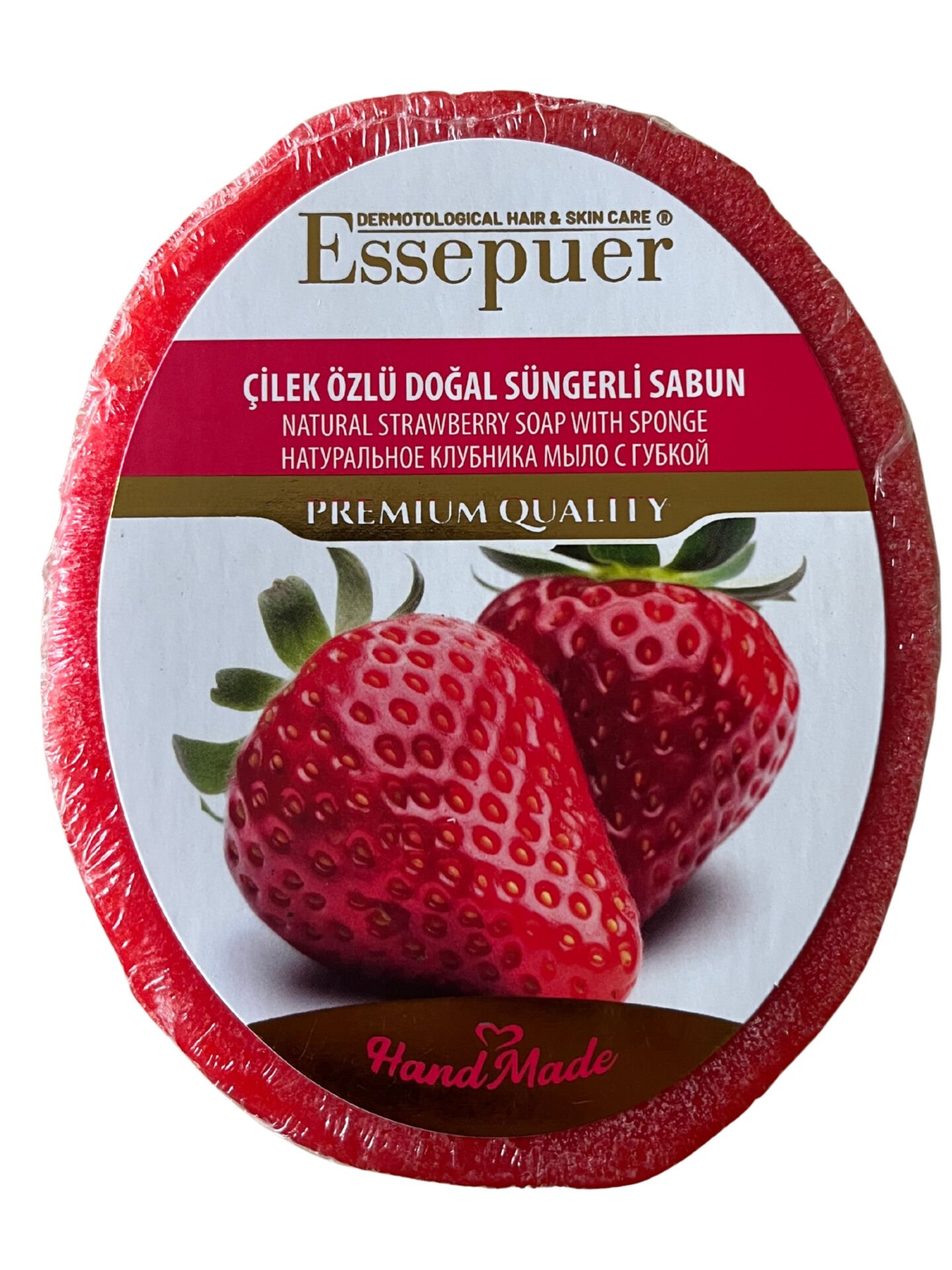 ESSEPUER ÇİLEK ÖZLÜ DOĞAL SÜNGERLİ SABUN 135 GR