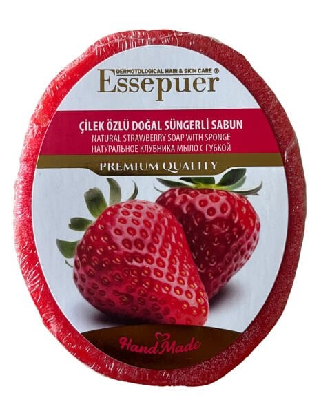 ESSEPUER ÇİLEK ÖZLÜ DOĞAL SÜNGERLİ SABUN 135 GR