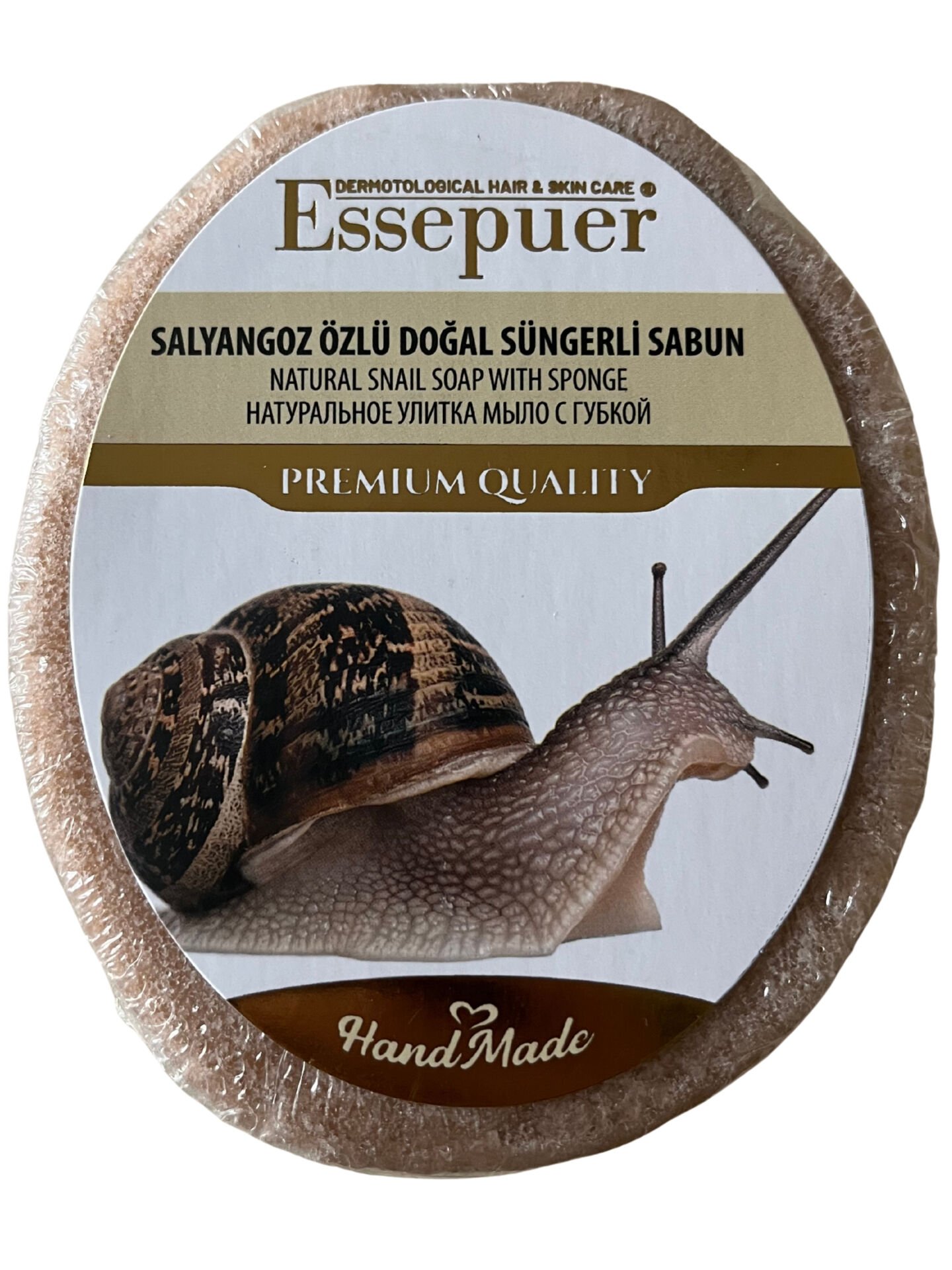 ESSEPUER SALYANGOZ ÖZLÜ DOĞAL SÜNGERLİ SABUN 135 GR