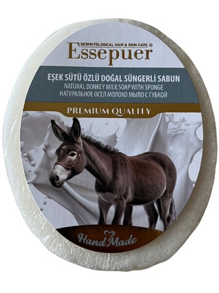 ESSEPUER EŞEK SÜTÜ ÖZLÜ DOĞAL SÜNGERLİ SABUN 135 GR