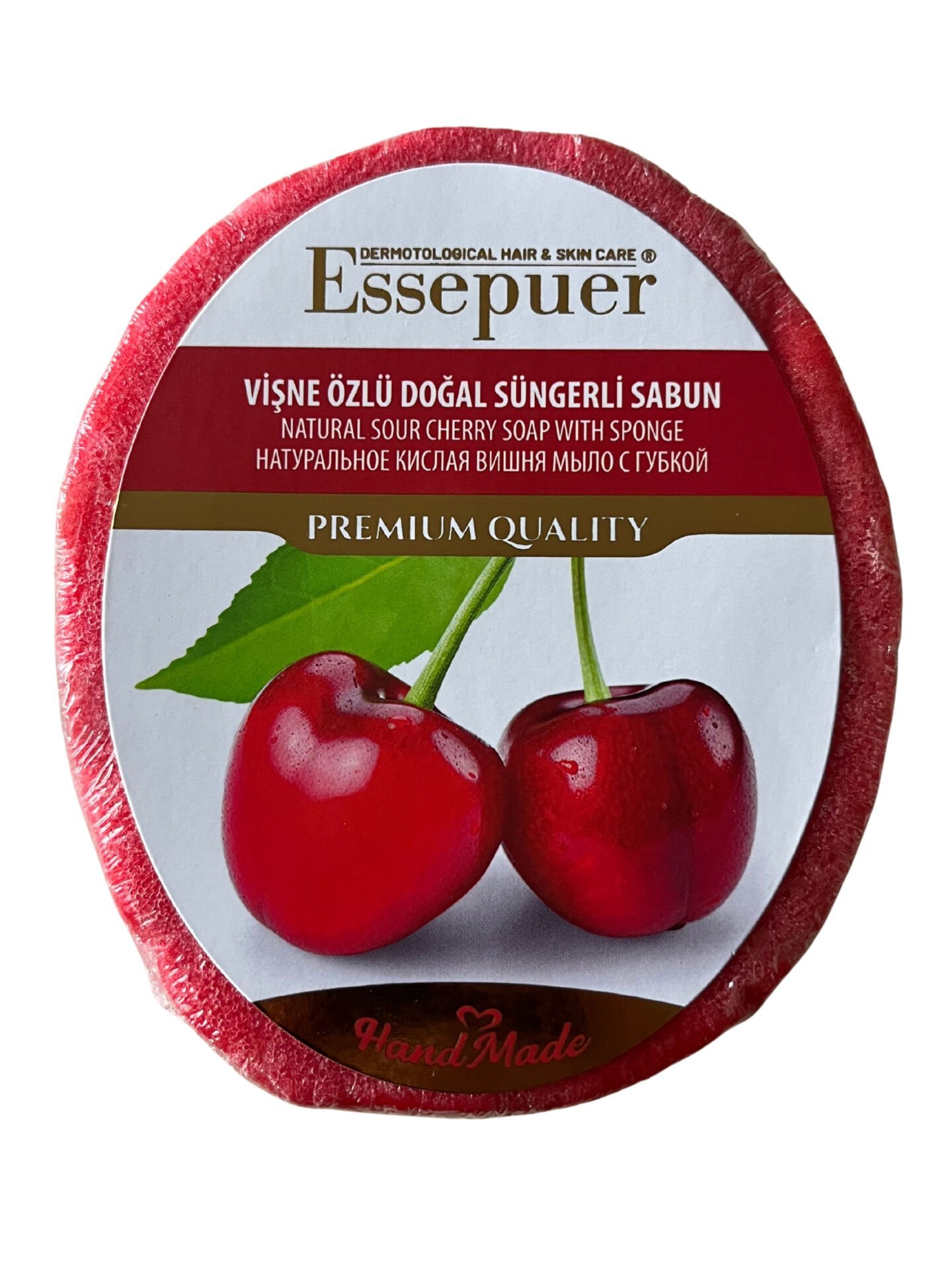 ESSEPUER VİŞNE ÖZLÜ DOĞAL SÜNGERLİ SABUN 135 GR