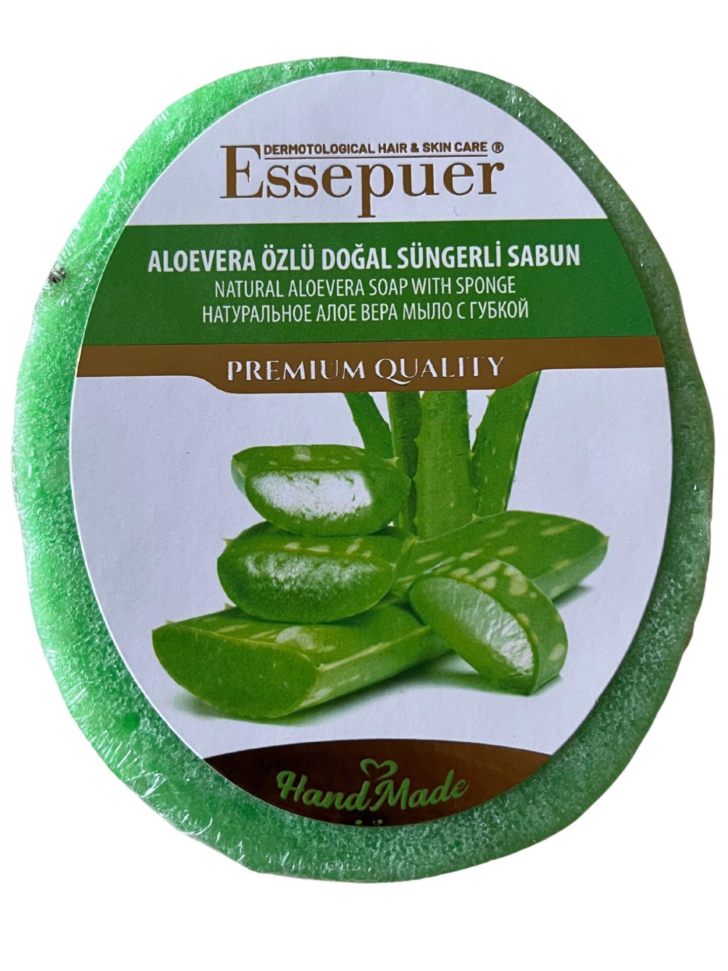 ESSEPUER ALOEVERA ÖZLÜ DOĞAL SÜNGERLİ SABUN 135 GR