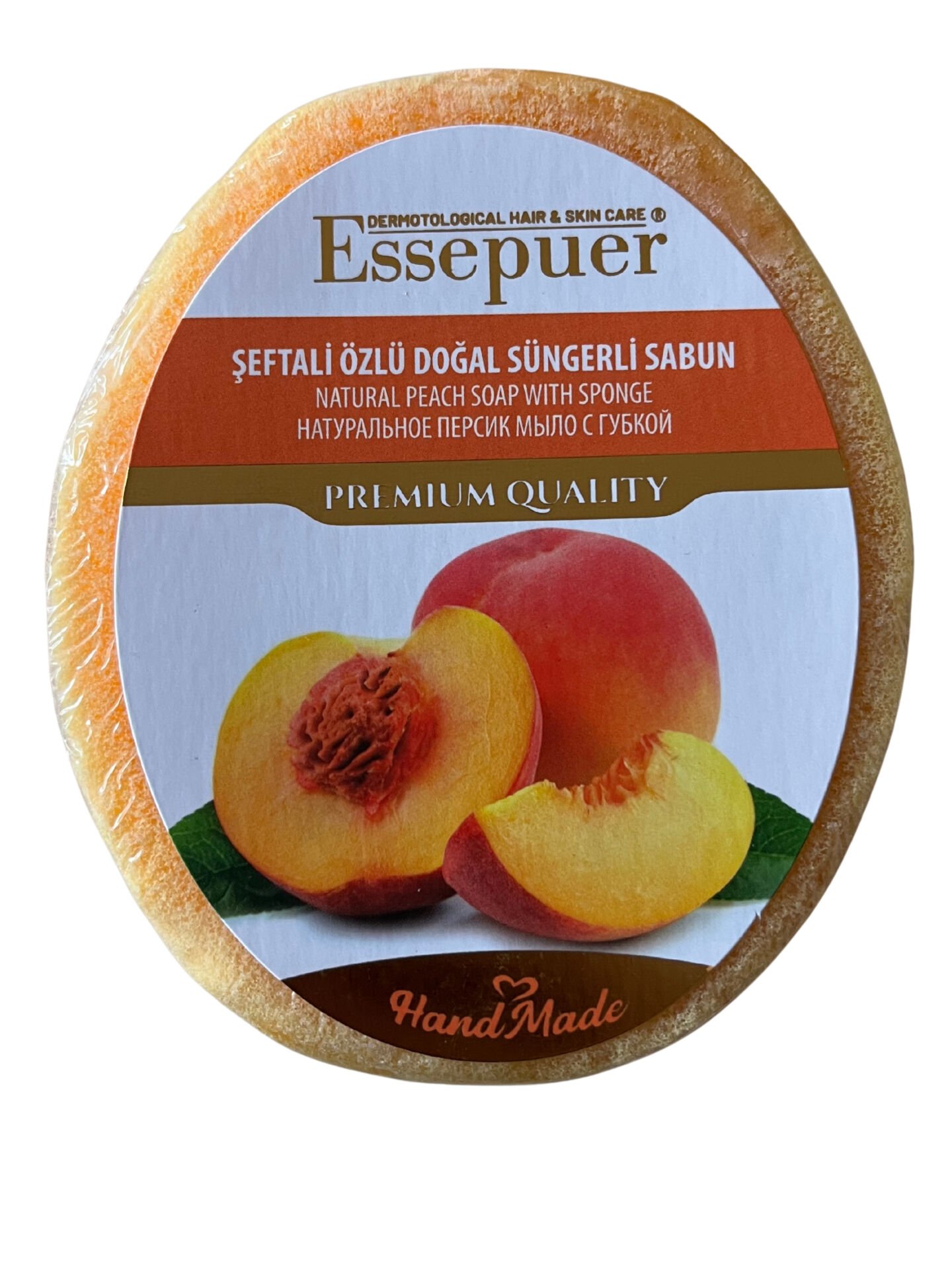 ESSEPUER ŞEFTALİ ÖZLÜ DOĞAL SÜNGERLİ SABUN 135 GR