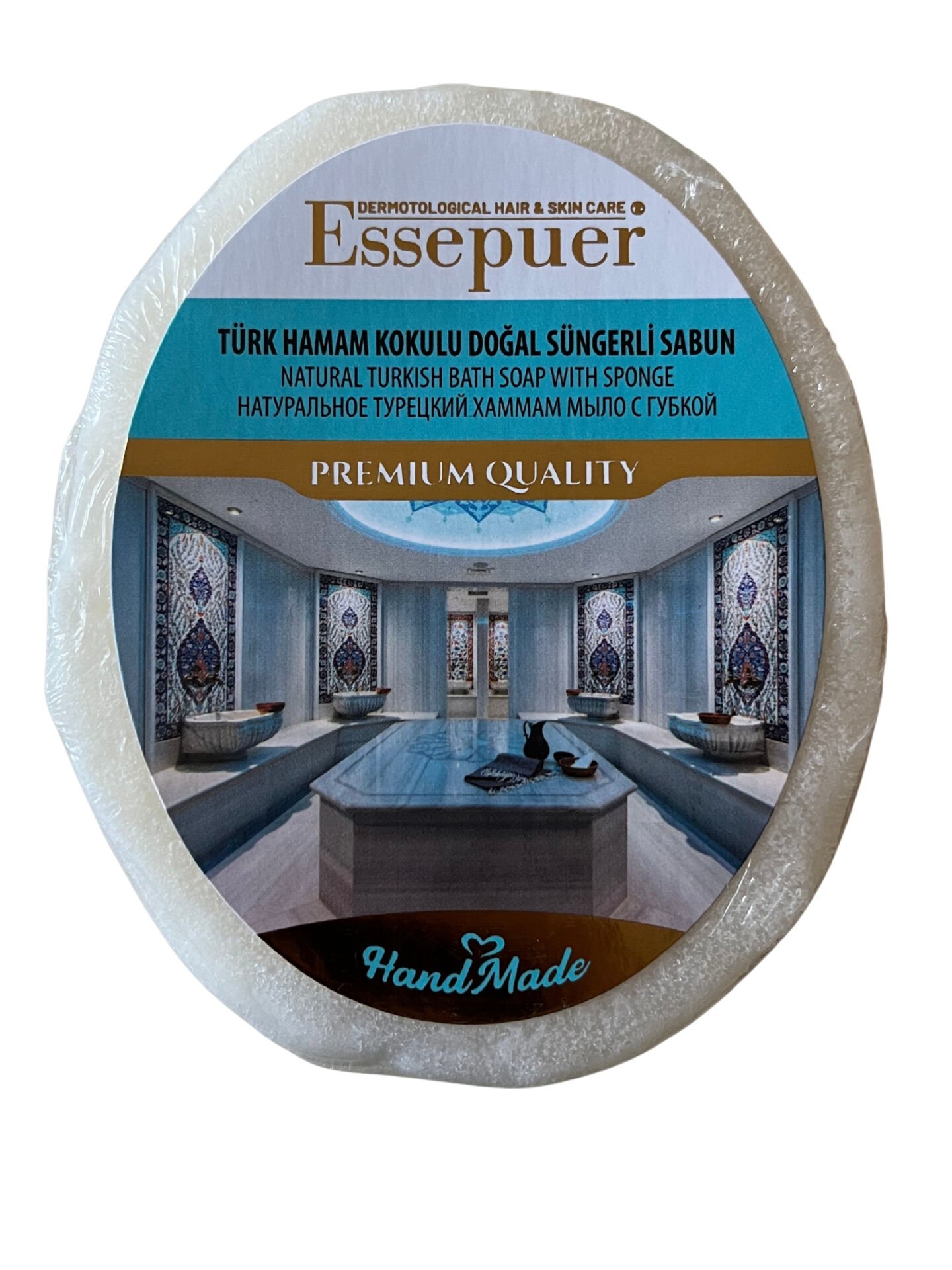 ESSEPUER TÜRK HAMAM KOKULU DOĞAL SÜNGERLİ SABUN 135 GR