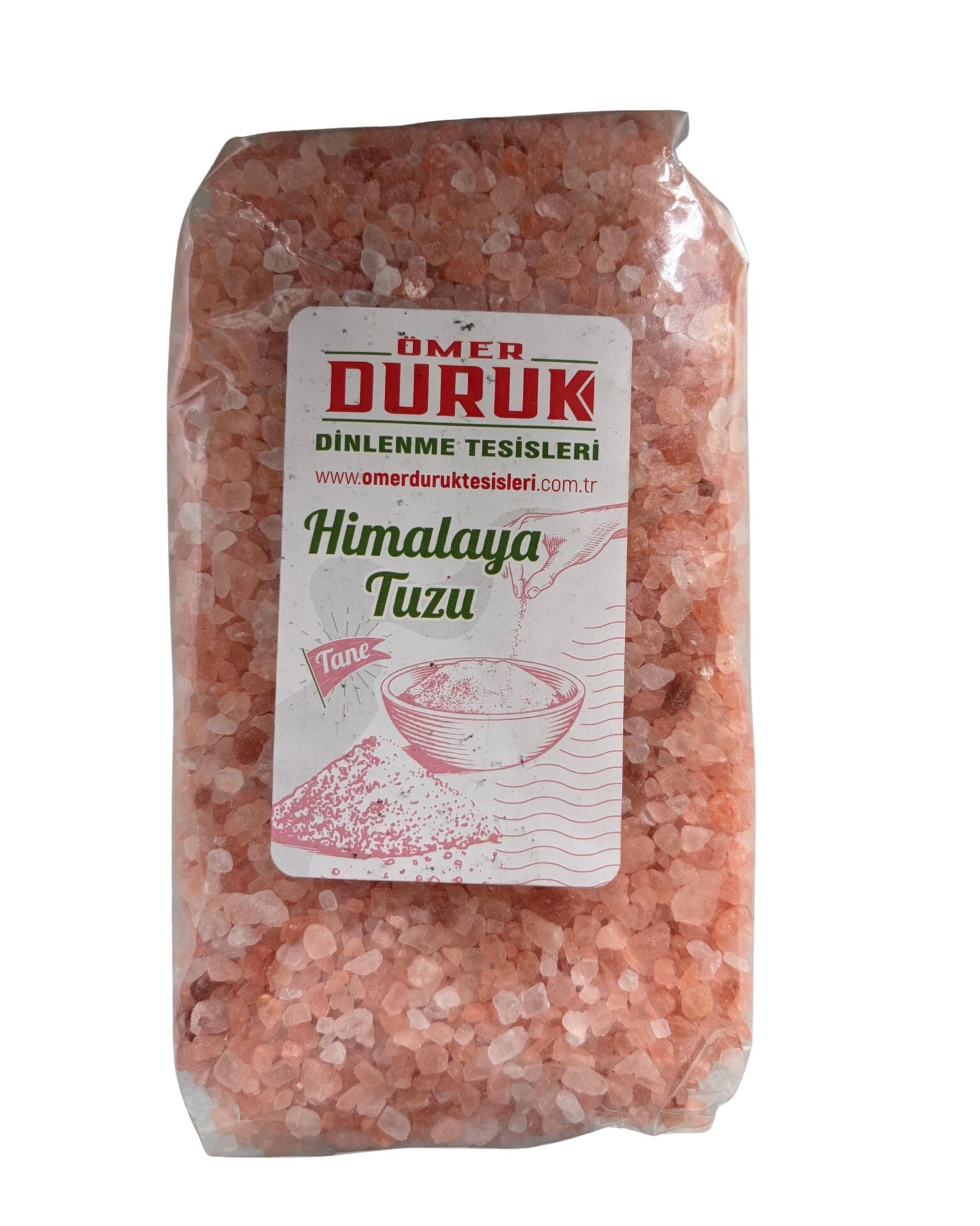 ÖMER DURUK HİMALAYA TUZU 1000GR PEMBE TANE