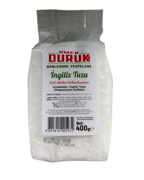 ÖMER DURUK İNGİLİZ TUZU 400GR