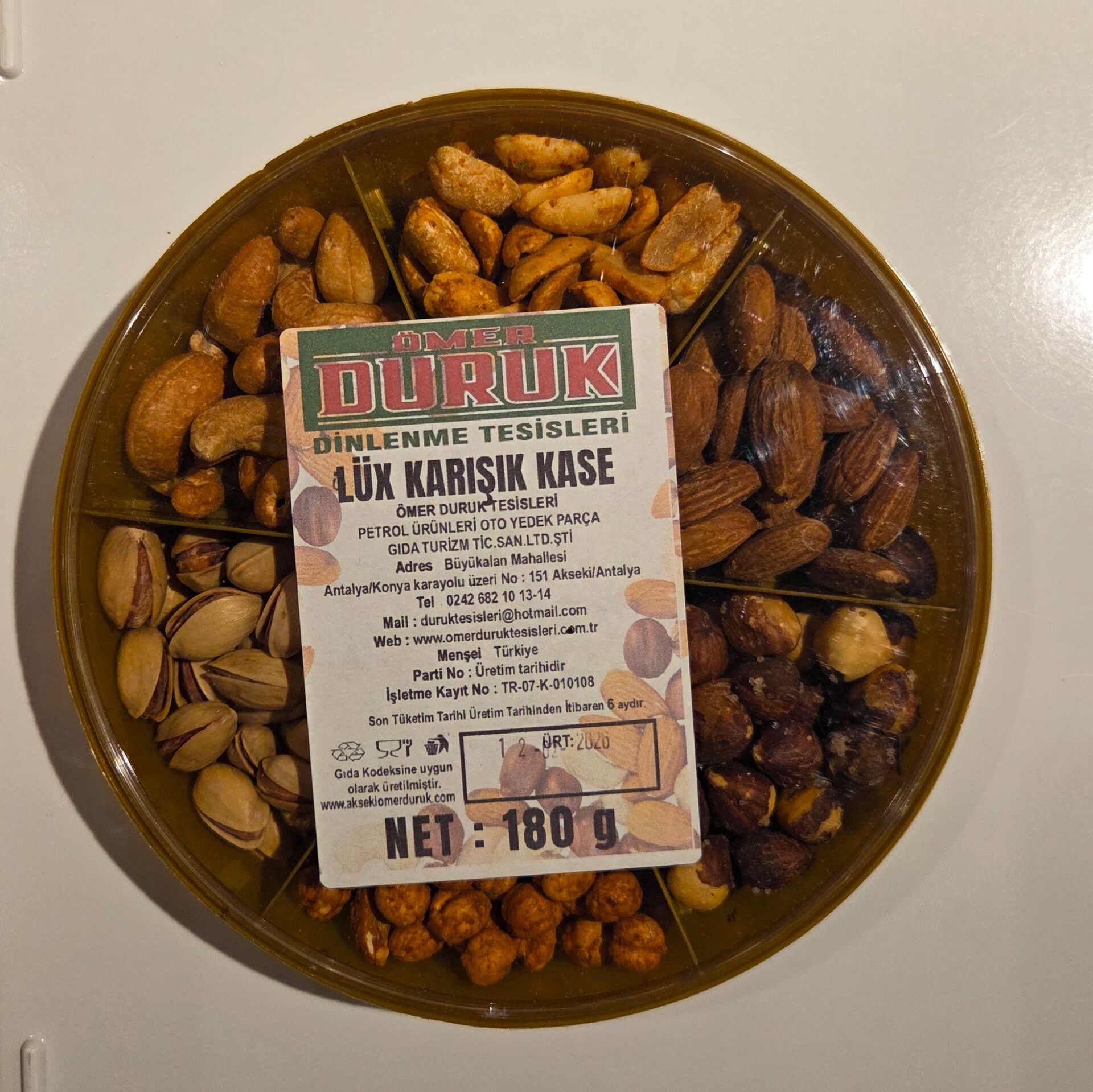 ÖMER DURUK ÇEREZ LÜX KARIŞIK KASE 180GR