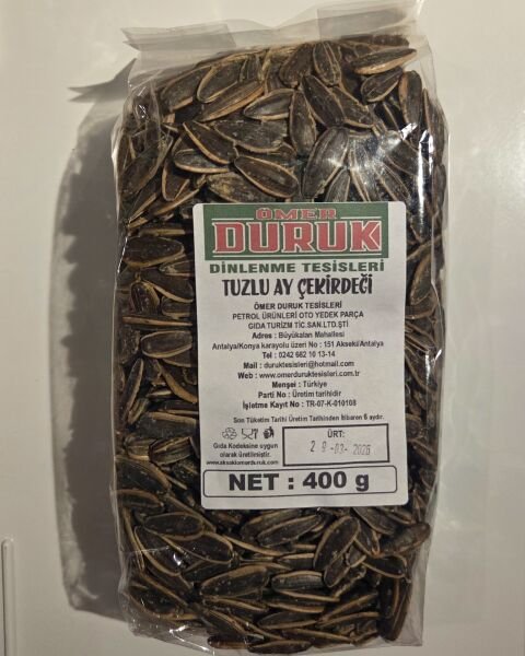 ÖMER DURUK ÇEREZ AY ÇEKİRDEĞİ 400GR Tuzlu