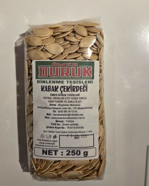 ÖMER DURUK ÇEREZ KABAK ÇEKİRDEĞİ 400GR
