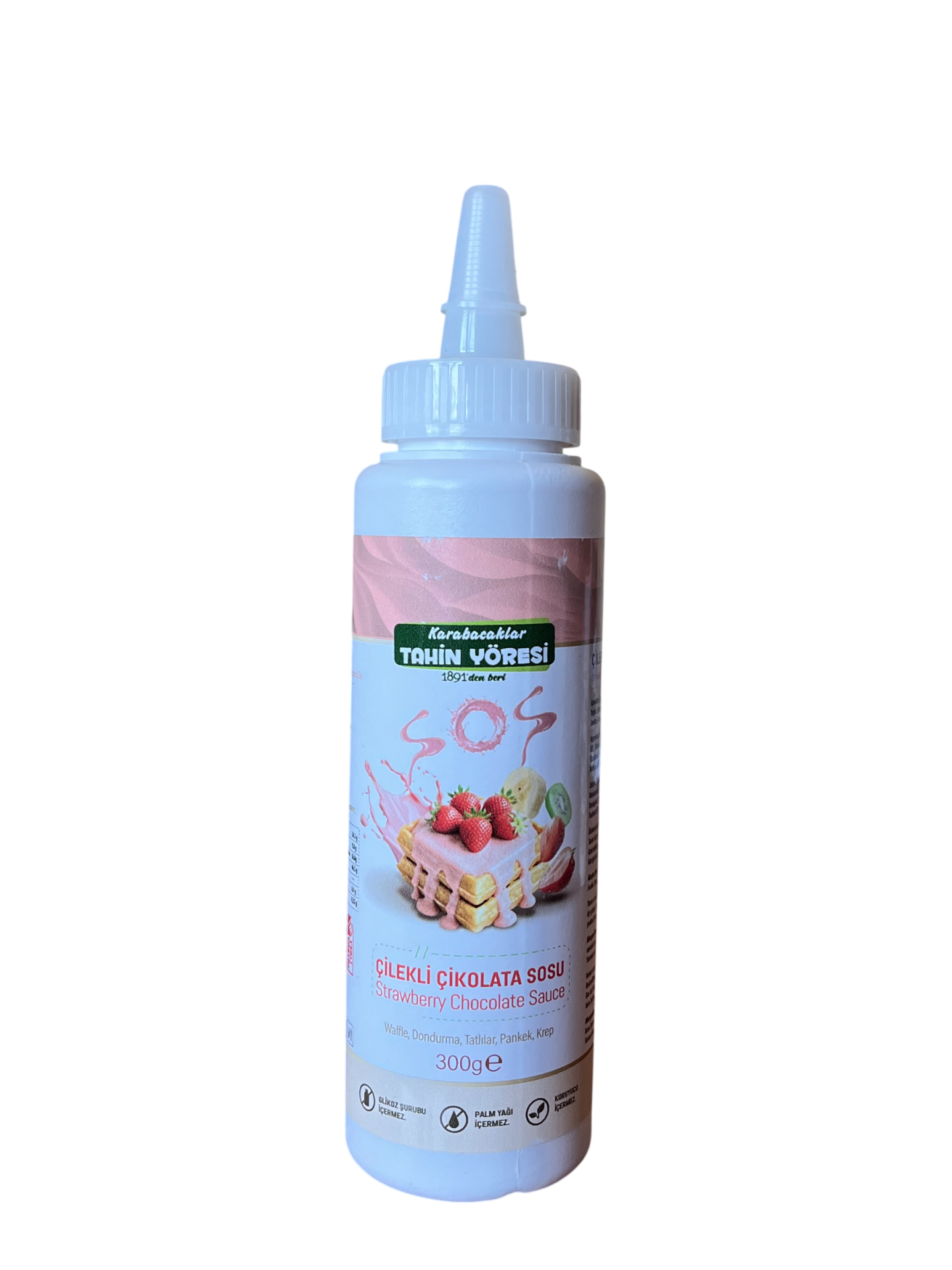 KARABACAKLAR TAHİN YÖRESİ ÇİLEKLİ ÇİKOLATA SOSU 300G