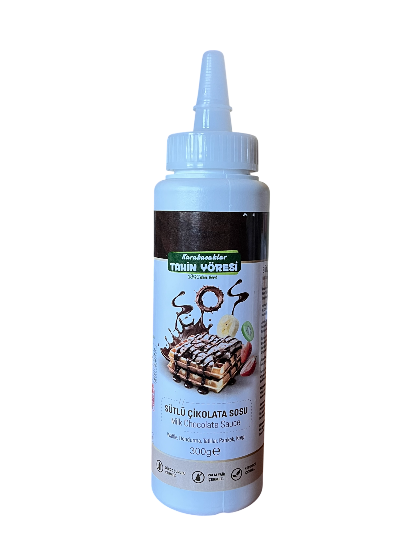 KARABACAKLAR TAHİN YÖRESİ ÇİLEKLİ SÜTLÜ ÇİKOLATA SOSU 300G
