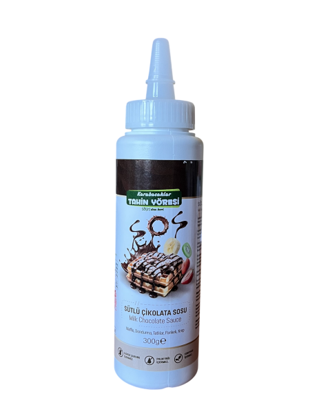 KARABACAKLAR TAHİN YÖRESİ ÇİLEKLİ SÜTLÜ ÇİKOLATA SOSU 300G