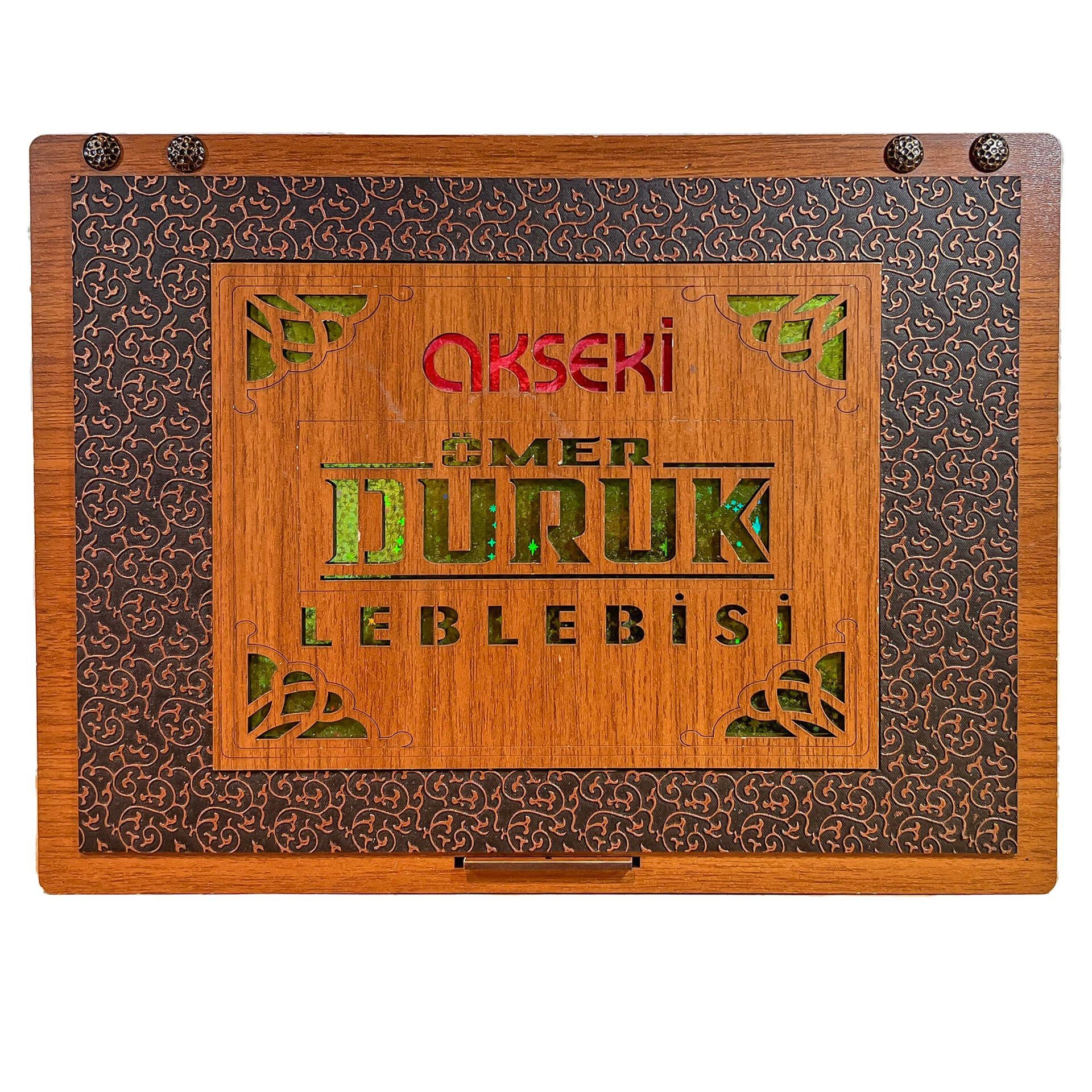 Akseki Leblebisi Ahşap Kutulu Desenli 900G