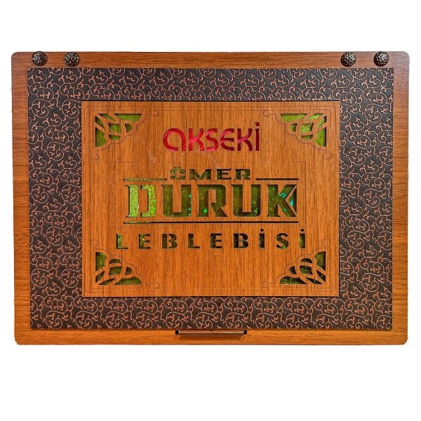 Akseki Leblebisi Ahşap Kutulu Desenli 900G