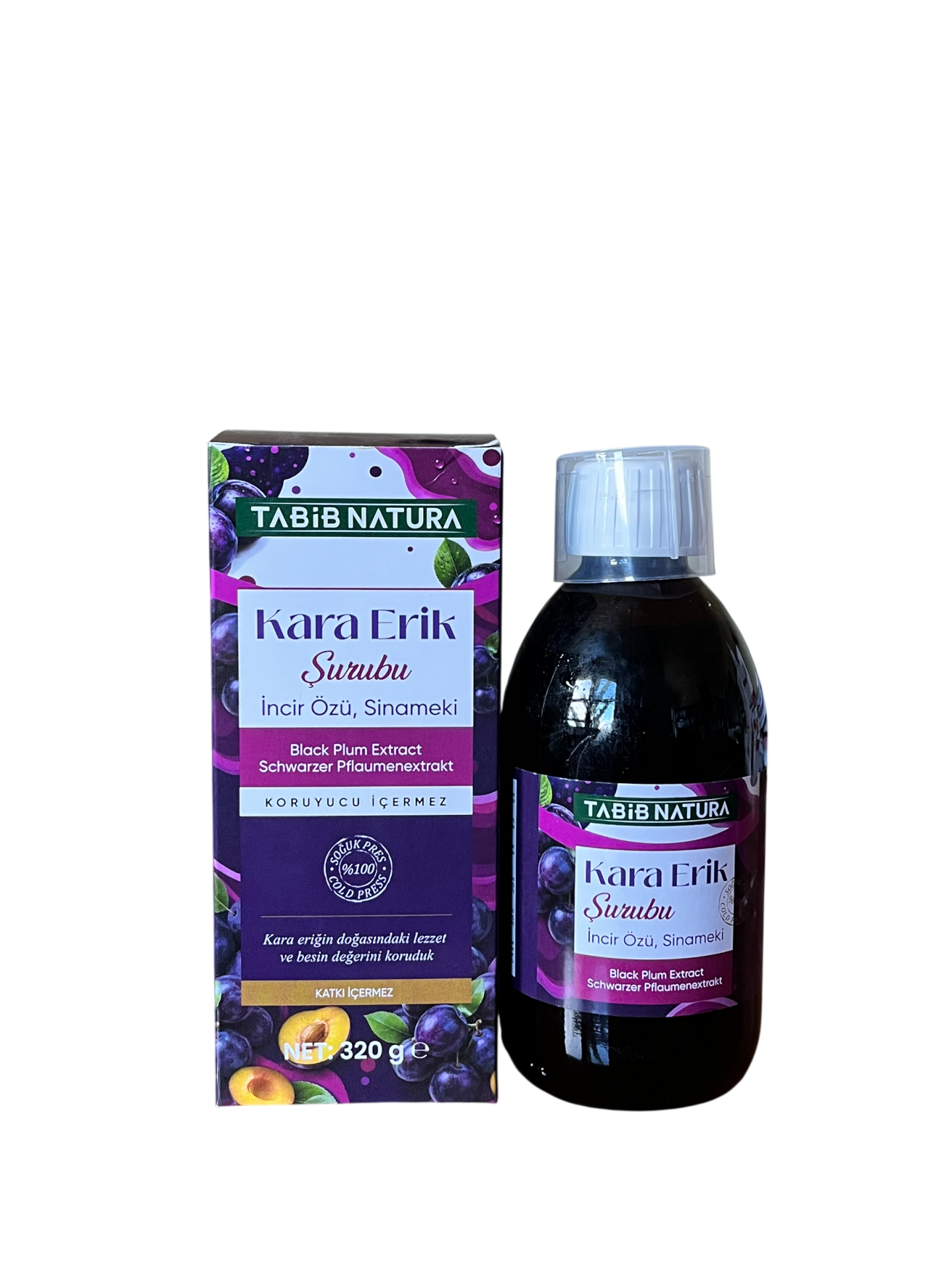 TABİB NATURA KARA ERİK ŞURUBU 320G