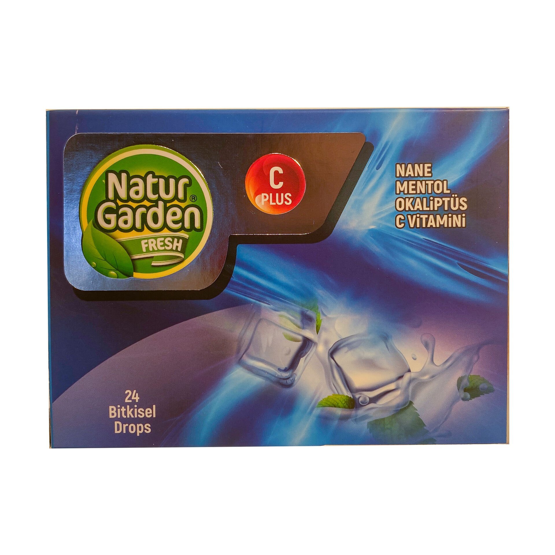Natur Garden Nane, Mentol, Okaliptüs, C Vitamini 24 Bitkisel Drops