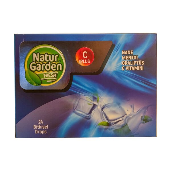 Natur Garden Nane, Mentol, Okaliptüs, C Vitamini 24 Bitkisel Drops
