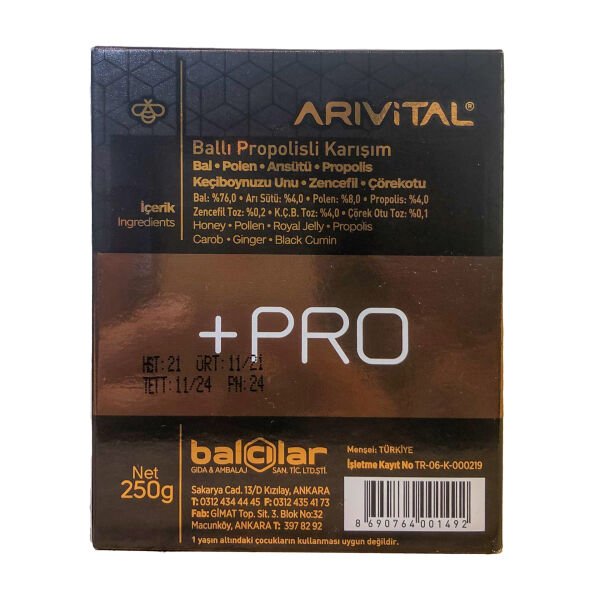 +PRO (Bal-Polen-Arısütü-Propolis)
