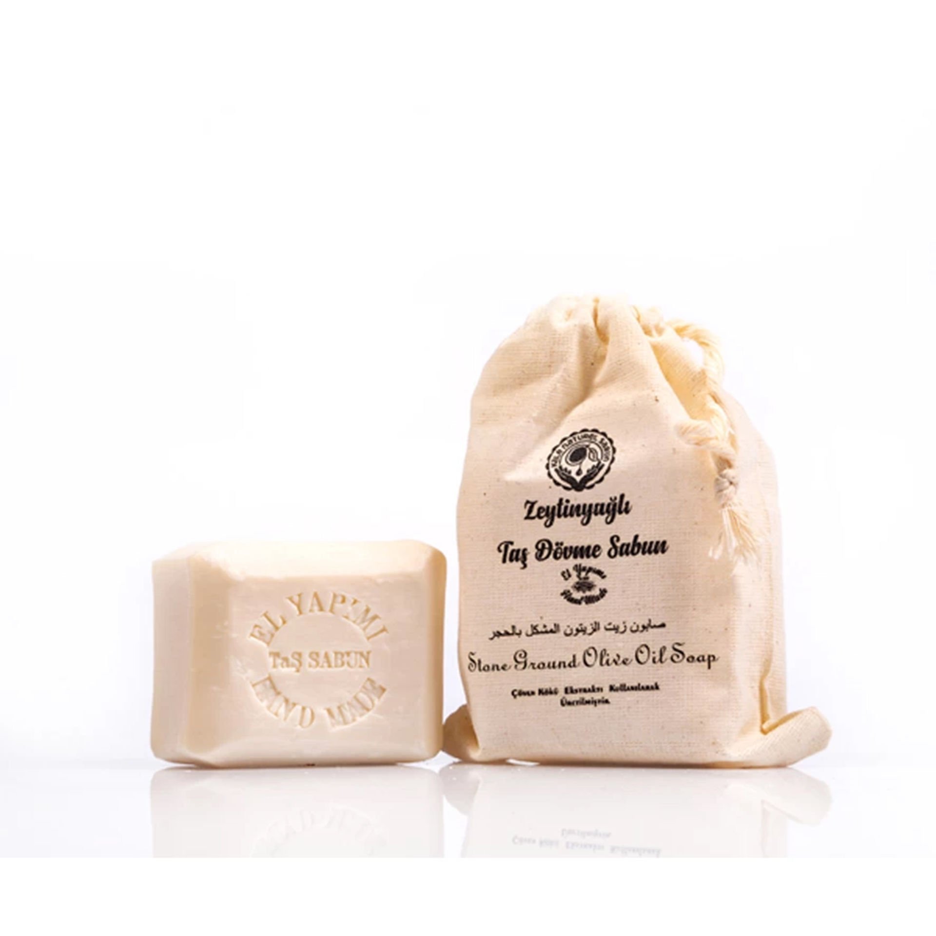 Zeytinyağlı Taş Dövme Sabun El Yapımı 120 Gr %100 Doğal Taş Dövme Sabunu