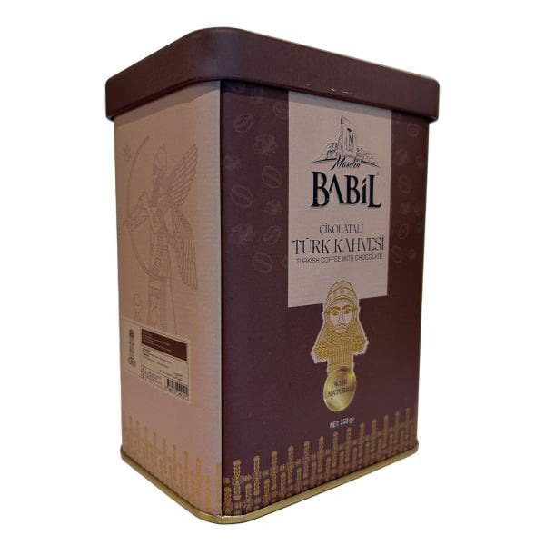 Mardin Babil Çikolatalı Türk Kahvesi Teneke Kutu 250g