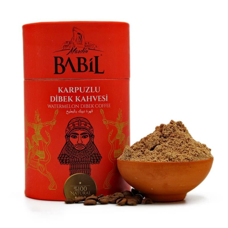 Mardin Babil Karpuzlu Dibek Kahvesi 200g Karton Silindir Kutu