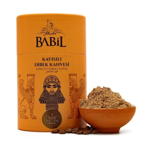 Mardin Babil Kayısılı Dibek Kahvesi 200g Karton Silindir Kutu