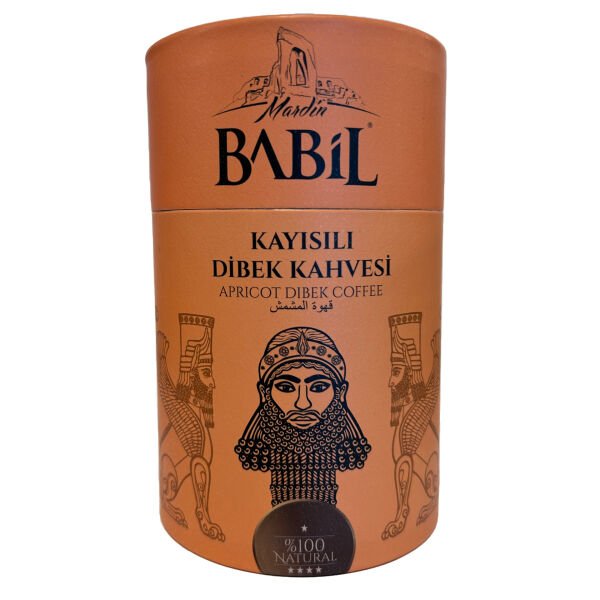 Mardin Babil Kayısılı Dibek Kahvesi 200g Karton Silindir Kutu