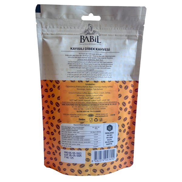 Kayısılı Dibek Kahvesi (Doypack) 200g