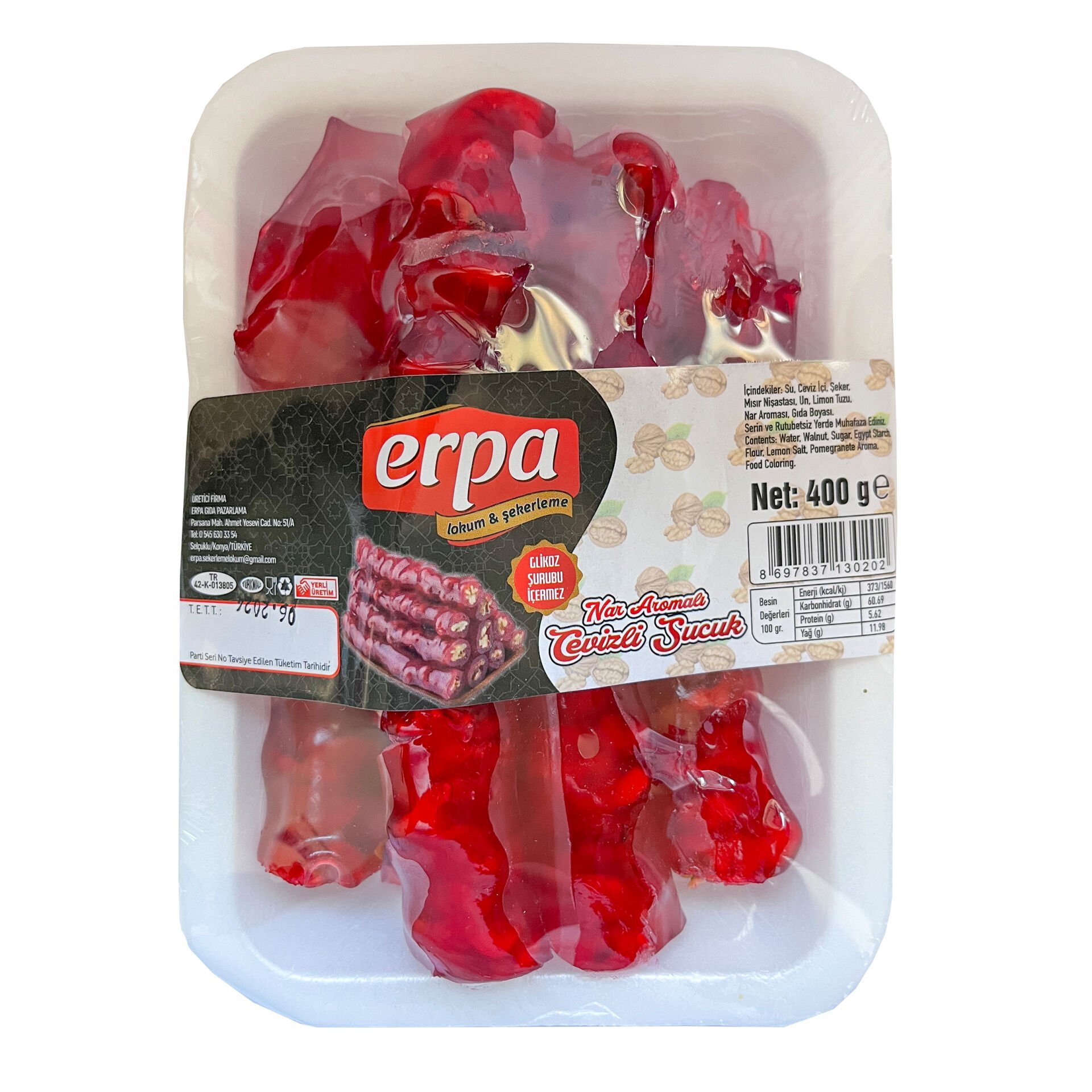 Erpa Cevizli Sucuk 400g Narlı
