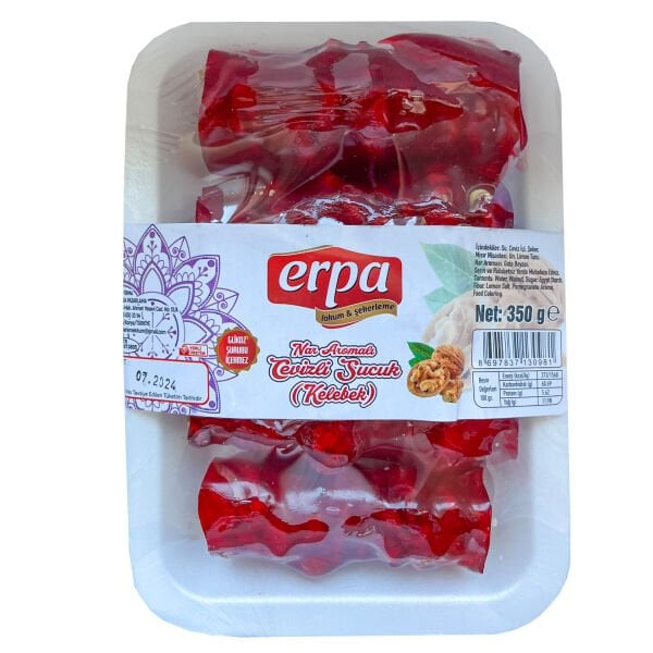 Erpa Cevizli Sucuk 350g Kelebek Nar Aromalı
